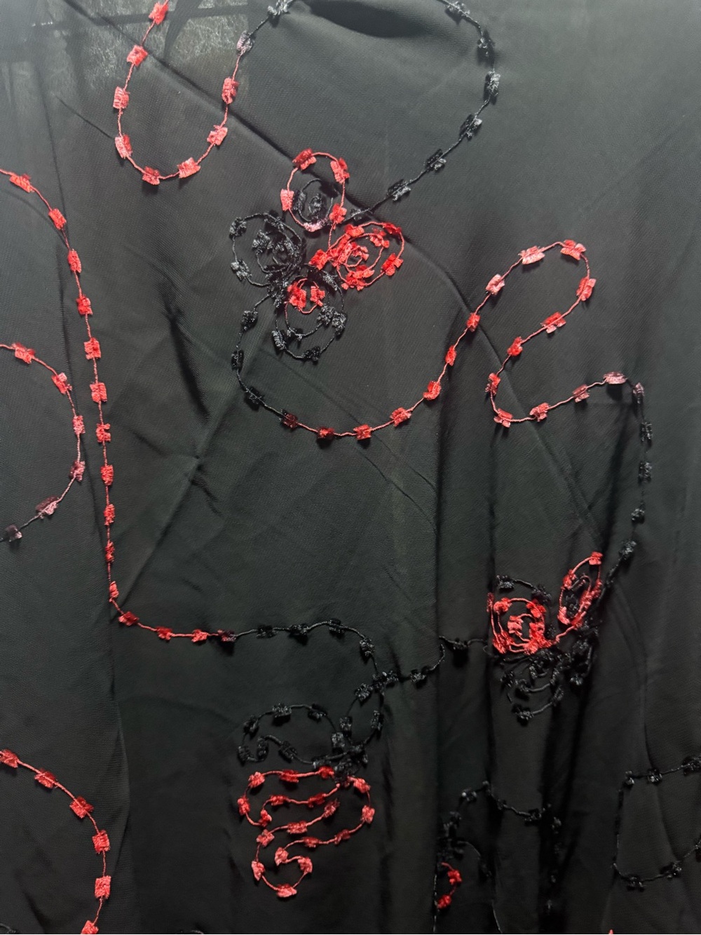 4 yards sheer vintage fabric textile poly chiffon NEW